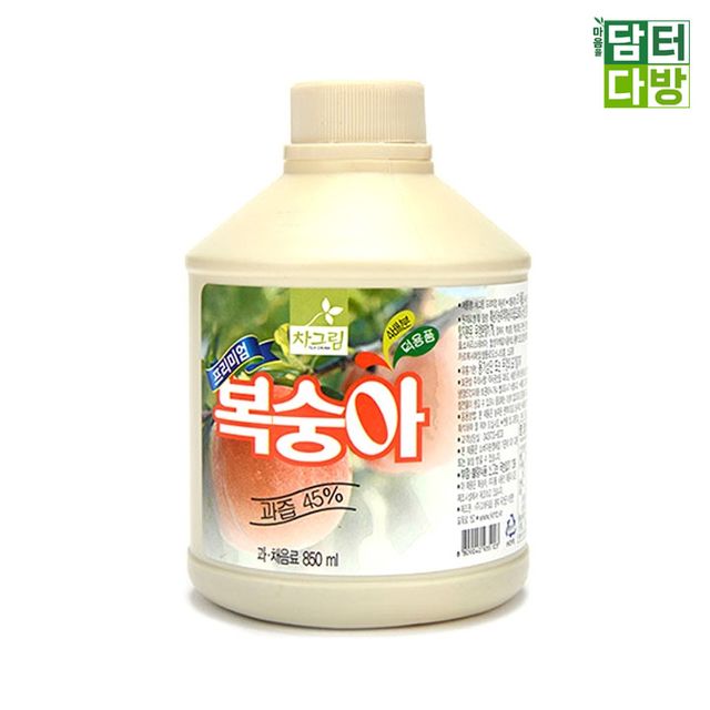 차그림 복숭아 원액 850ml