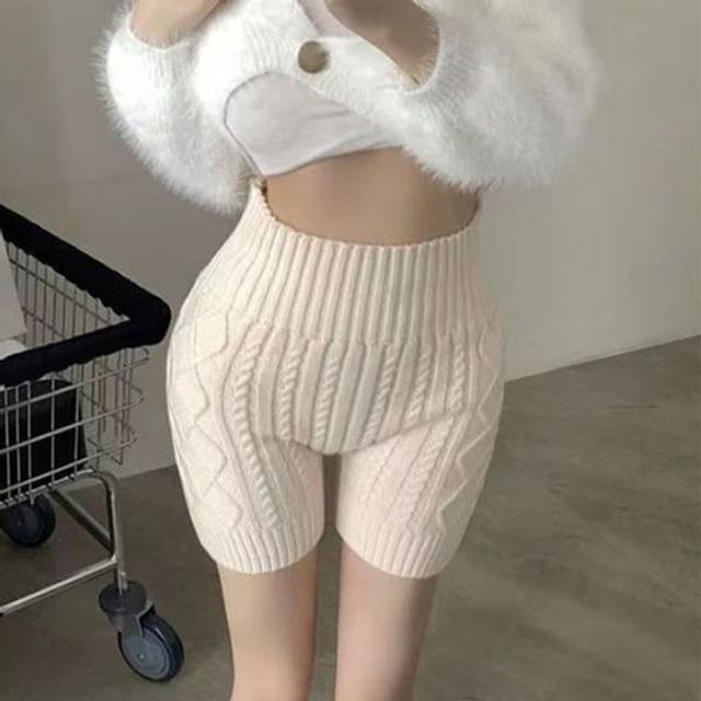 보온 여성 속바지 겨울 힙워머 여자 니트 내복 반바지