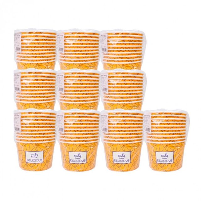 종이 일회용 분식용기 650ml 10P 컵밥용기