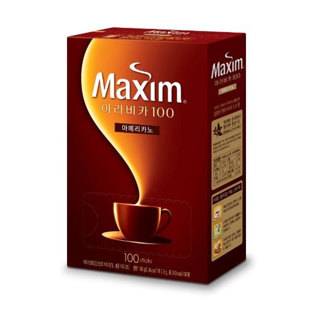 맥심 아라비카 블랙 무설탕 90g 0.9gx100T