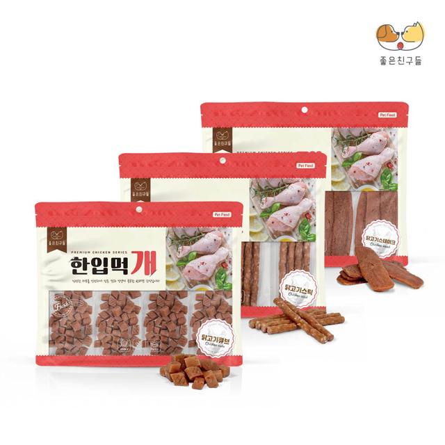 한입먹개 닭고기 스틱/큐브 300g