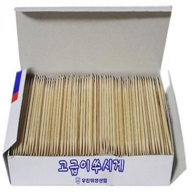우드 소재 치간 청소용 나무 이쑤시개 고급 치아 관리용