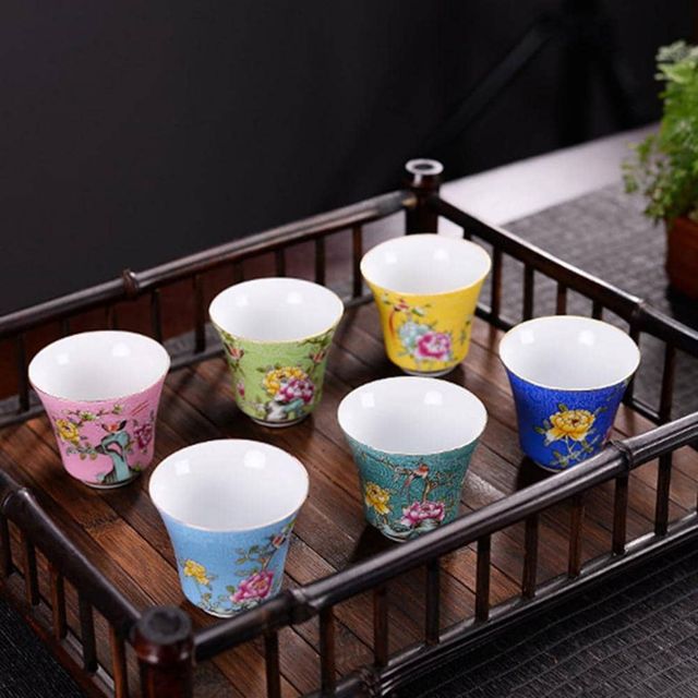 전통 다기 찻잔 6p세트, 50ml 전통찻잔 부모님 선물