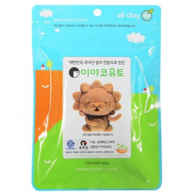 혜명몰 이야코 만지락유토 300g / 소프트 - 박스 (60개입) 쌀클레이 전분점토 촉감놀이 유토점토 이야코점