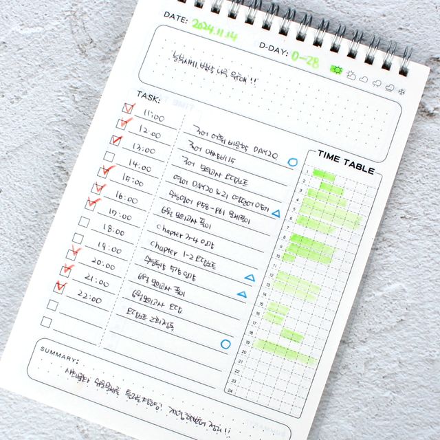 데일리 일일 계획표 스케줄러