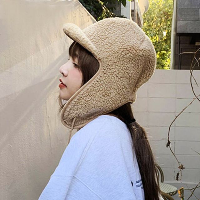 군밤 귀달이캡모자 트루퍼햇 겨울 남녀공용 캡모자