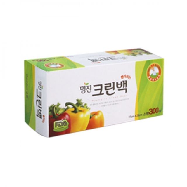 명진 크린백 17x25cm 300매 위생백 비닐백 주방용품