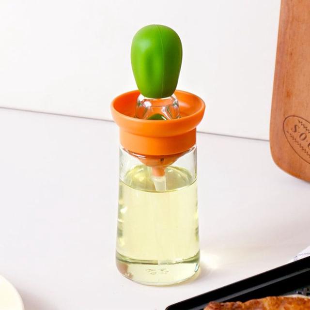 스포이드 실리콘 브러쉬 오일병 세트 180ml 양념병