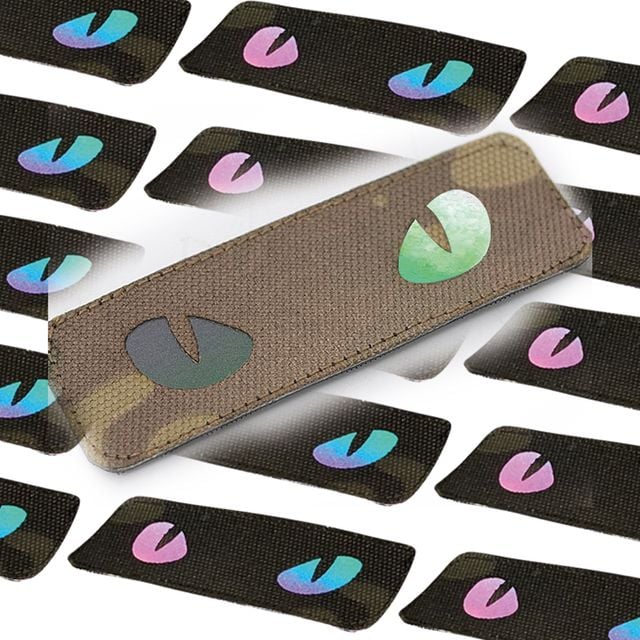 멀티캠 원단 홀로그램 반사 CAT EYE 패치