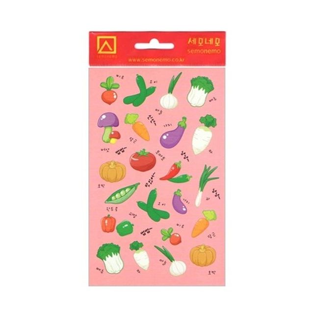 세모네모 스티커이야기-채소이야기 SS-123 (1개입)