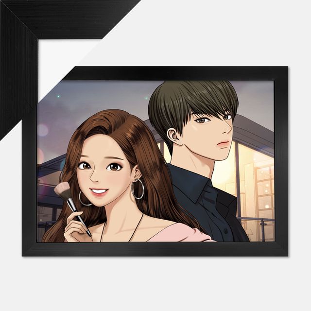 여신강림 주경과 수호 보석십자수+액자세트