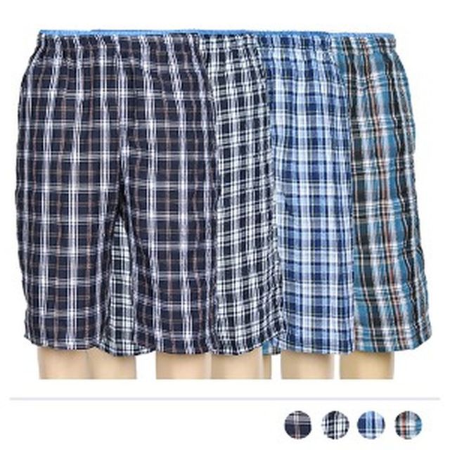 크링클 시원한 체크 밴딩 반바지