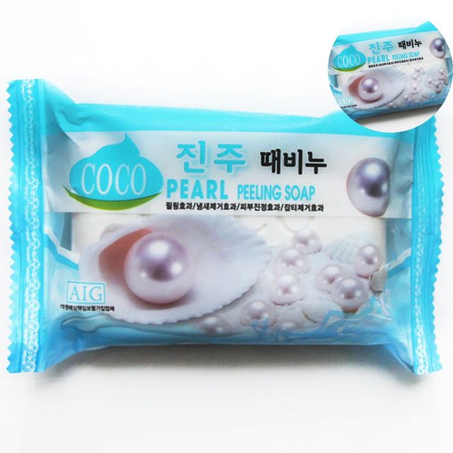 샤워스크럽 바디케어 진주때비누