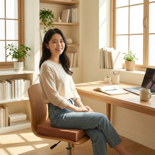 1+1 2P 메모리폼 방석 사각 의자 사무실 학생 거실 카페 식당 충전재