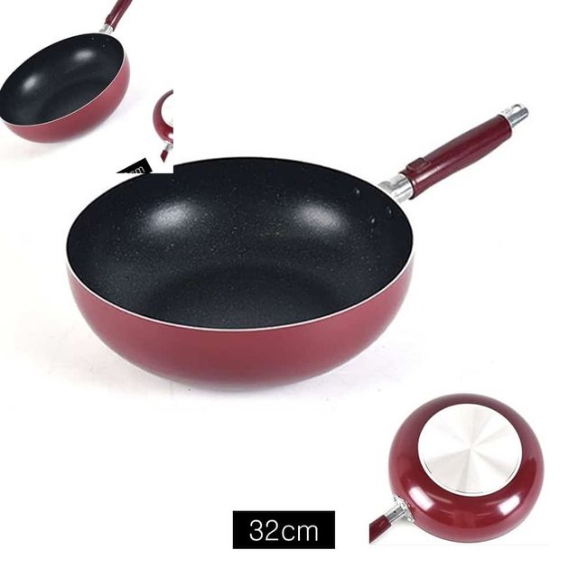 보급형 업소용 코팅 튀김팬 32cm 볶음후라이팬 볶음웍 웍팬 업소용궁중팬