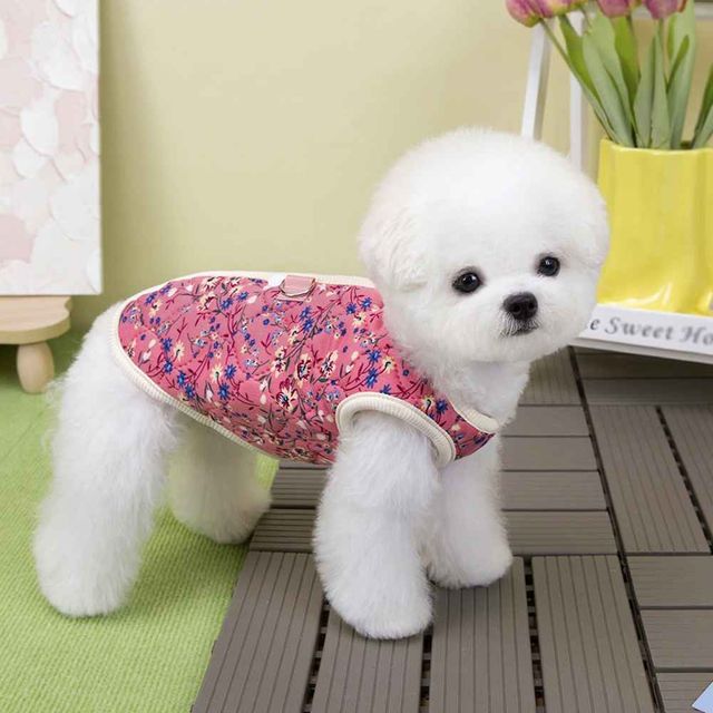강아지 누빔 조끼 반려견옷 애견조끼