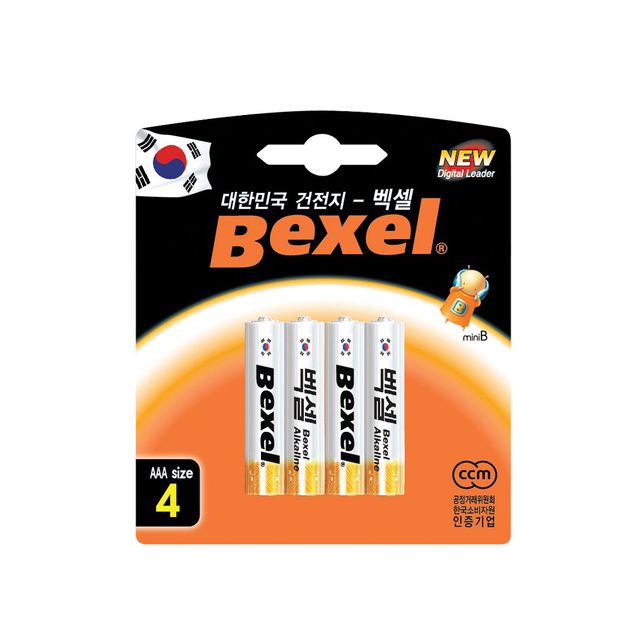 AA 베셀 BEXEL 배터리 알카라인 쿼드팩