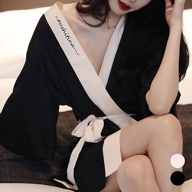 실크 로브로 골프가운 샤워 여성