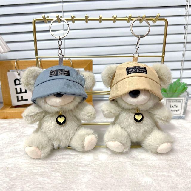 힙합 곰돌이 애착인형 인형키링 열쇠고리 키홀더 가방고리 백참 doll key ring