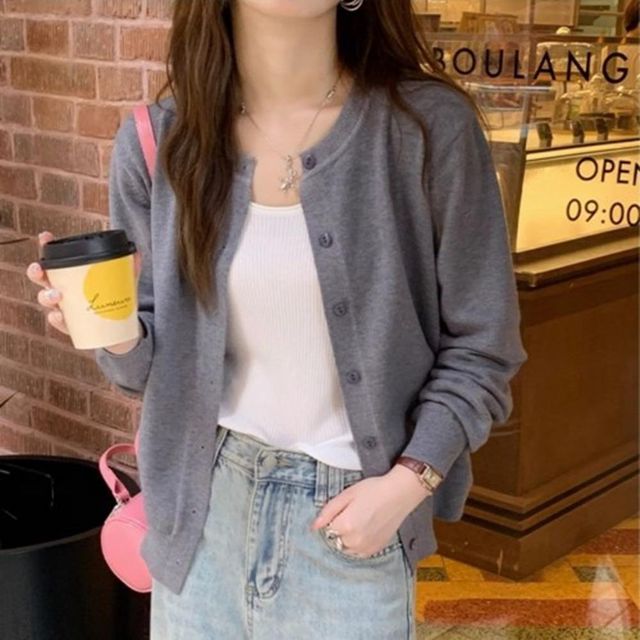 여성 루즈 가디건 롱 루즈핏 니트가디건 롱니트 코디