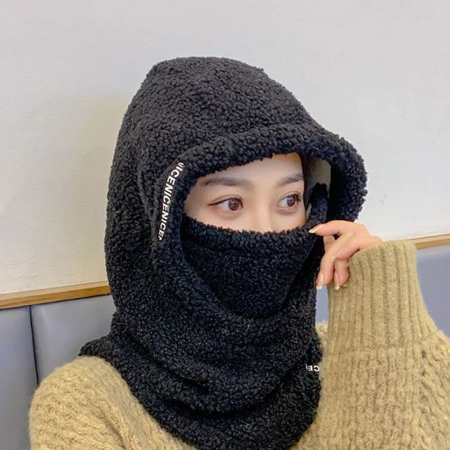 후드 마스크 방한모자 겨울 안감 퍼 캐주얼 야외활동