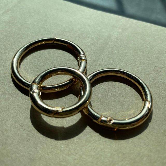 열쇠고리 오링 키링부자재 골드 33mm 고급 소형 금색 부자재