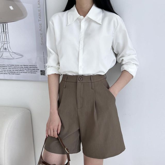 밴딩바지 면 신상 여자핫팬츠 여자반바지 3부팬츠
