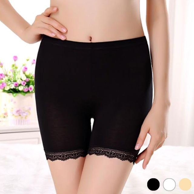 3부 레이스 모달 스판 여자 속바지 성인 속반바지
