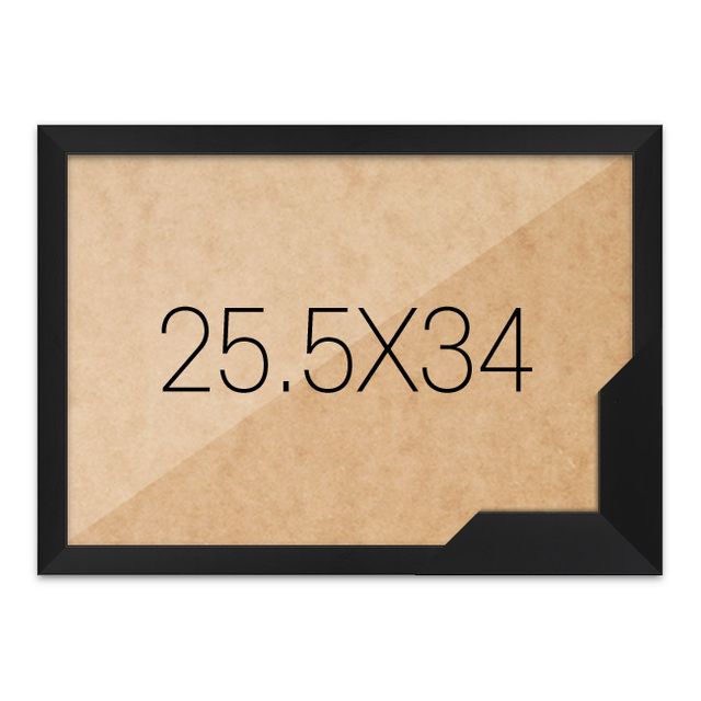퍼즐액자 25.5x34 고급형 슬림 우드 블랙