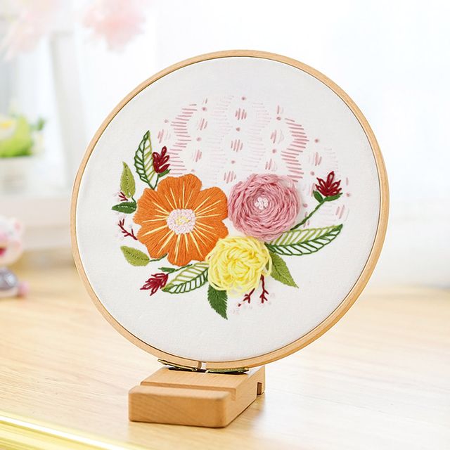 DIY 자수 금잔화 입체 프랑스자수