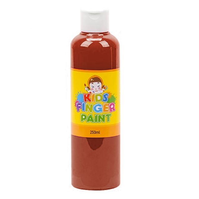 낱색 250ml 핑거페인트 미술놀이 갈색