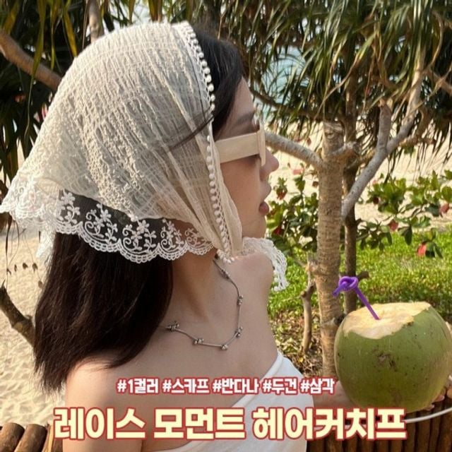 반다나 접이식캡 헤어커치프 삼각 하이뷰 자외선