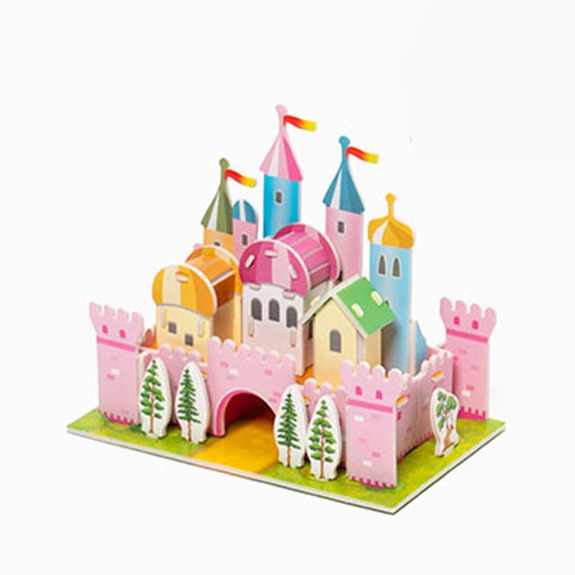건축물 3D 입체 모형 만들기 키트 (무지개성)