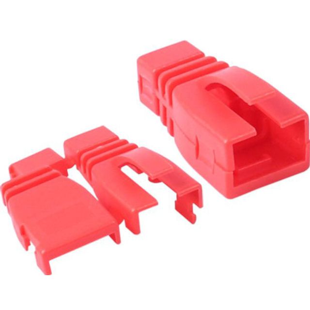 RJ 45 조립형 통부트 6파이 레드 낱개 보호캡