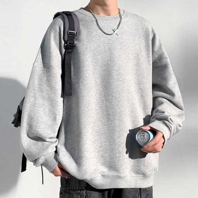 남성 겨울 기모 맨투맨 무지 긴팔 티셔츠