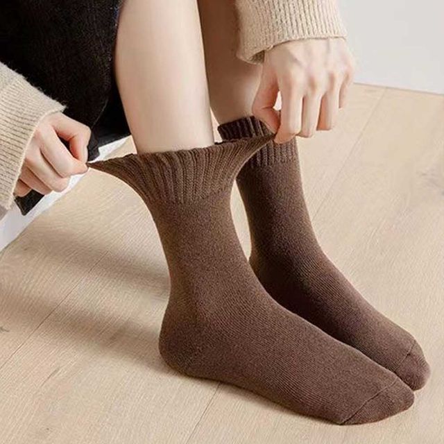 여자 여학생 데일리 양말 무지 단색 기본 삭스 코디