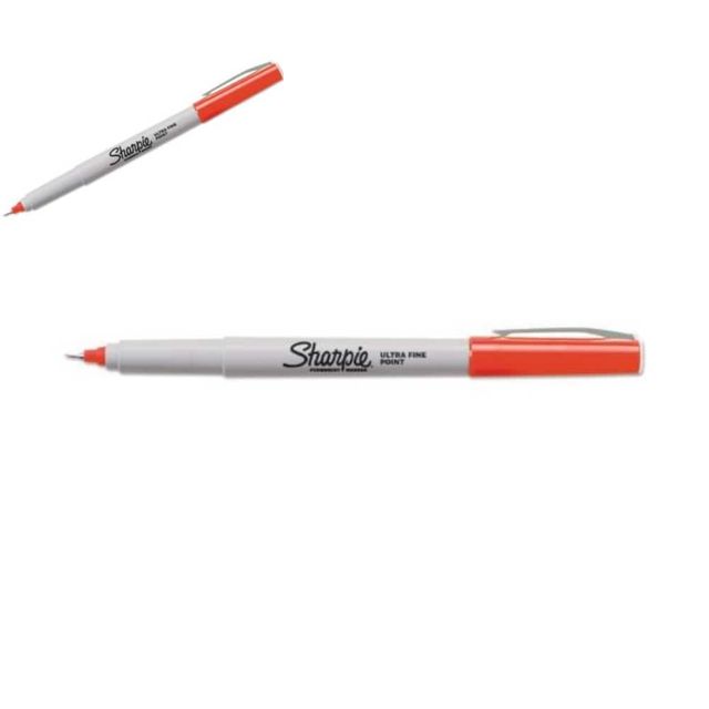 샤피 유성펜 UF Ultra Fine 0.3~0.4mm 레드 얇은볼펜 뚜껑볼펜 좋은볼펜 필기볼펜