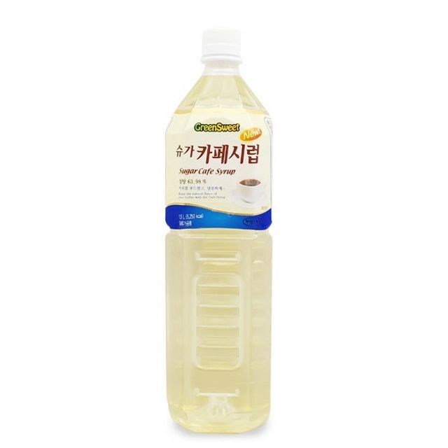 쿨샵 그린스위트 슈가 카페시럽 커피 시럽 1.5리터