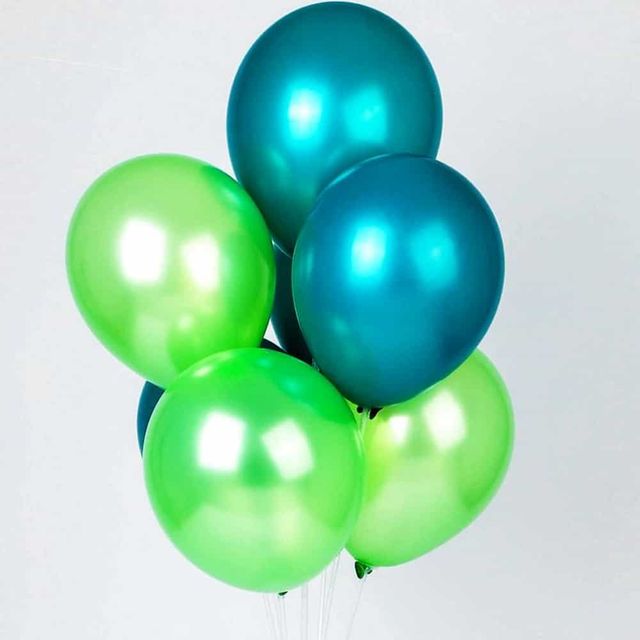 꽃이장식70그린 파티풍선세트 생일소품세트