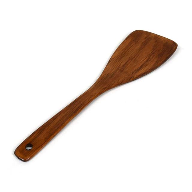 옻칠 나무 뒤지개 주걱 5호 33x8cm 천연 조리도구
