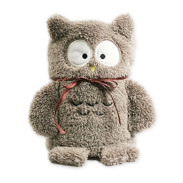 HICKIES 福부엉이 담요 인형 디자인 무릎담요 OWL BLA