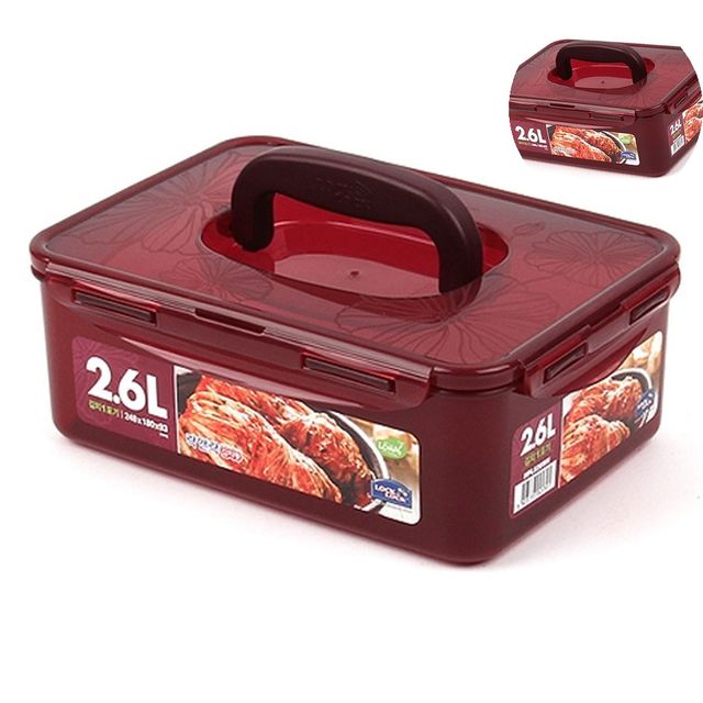 포장용기 김장김치통 핸디김치통 2.6L