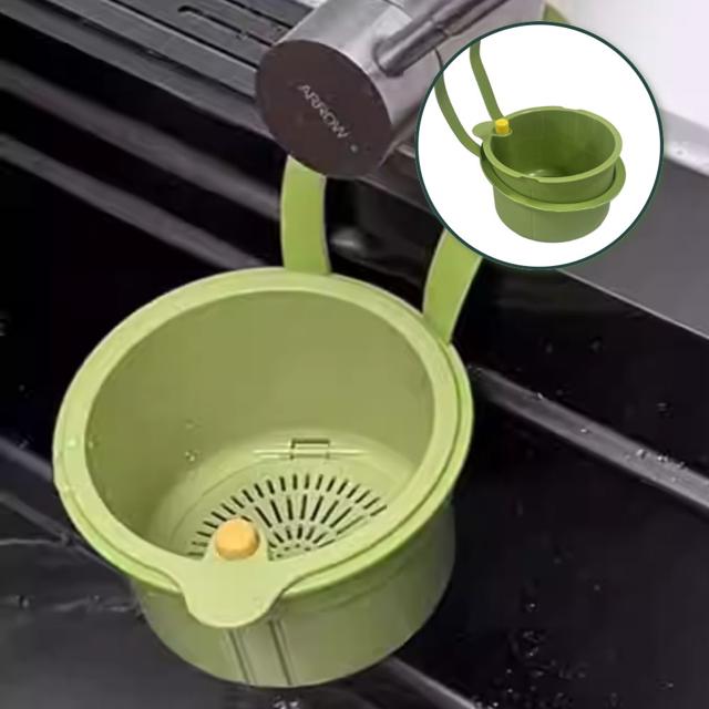 싱크대 거름망 수세미 거치대 원터치 걸이형 물빠짐