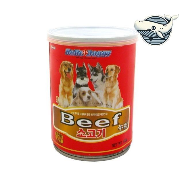 소고기 애견캔 400g 고급 통조림 간식 완소