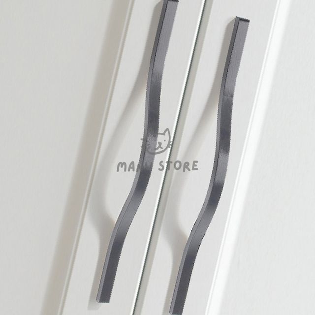 상부장손잡이 장농손잡이 브릿지 가구손잡이 2세트160mm 그레이
