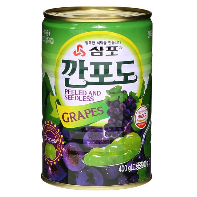 삼포 깐포도 400g 포도 통조림