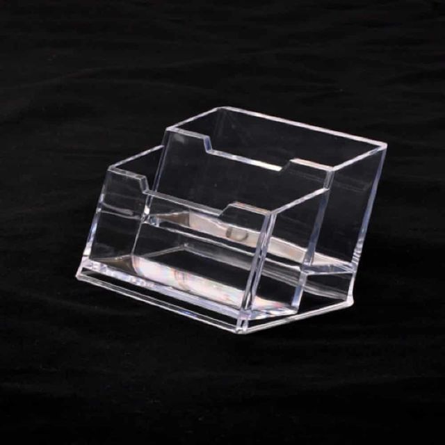 2단 명함꽂이 110x65x70mm 아크릴거치대 아크릴명함꽂이 아크릴명함케이스 명함보관함 명함받침대
