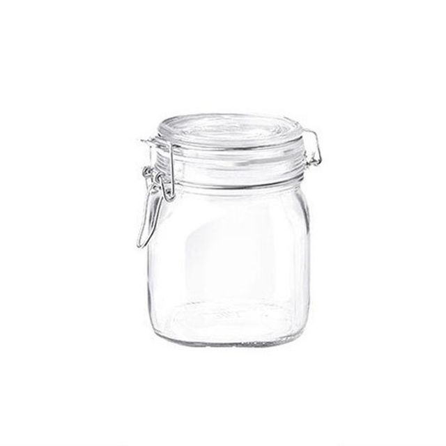 보르미올리 유리병 압축 밀폐 용기 750ml 투명 잼병
