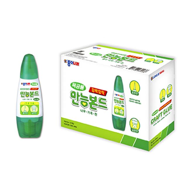 종이나라 강력 접착 목공풀 30g 12개입 - 만능 본드