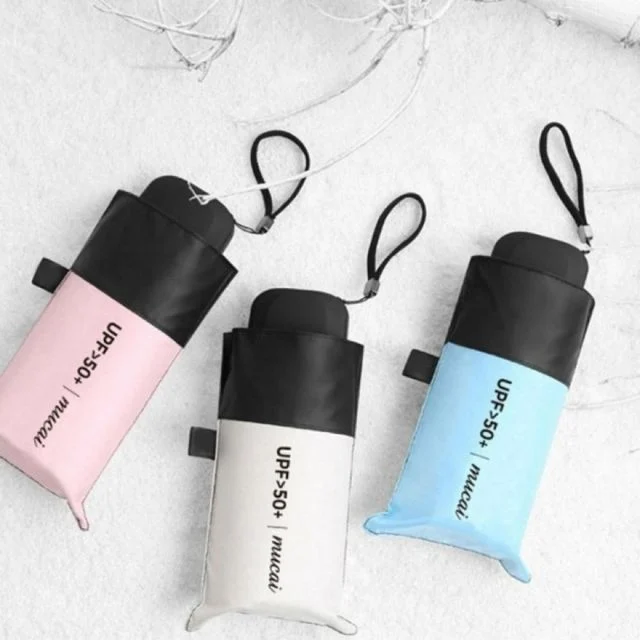 5단 접이식 UV 차단 초경량 미니 양산 암막 자외선 차단 우산